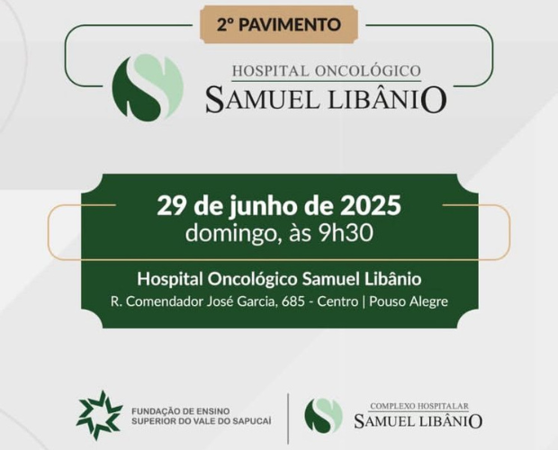 2 Pavimento do Hospital Oncolgico Samuel Libnio ser inaugurado neste domingo